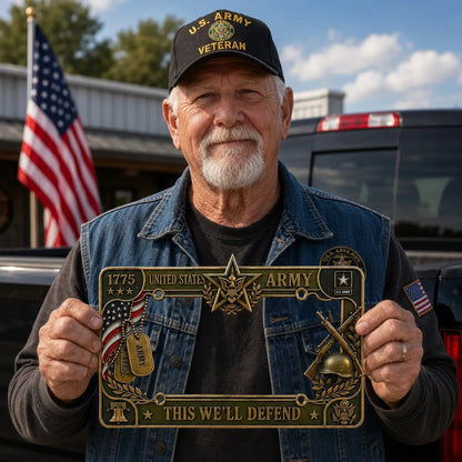 🔥LAST DAY 49% OFF- U.S. Army "This We'll Defend" License Plate Frame