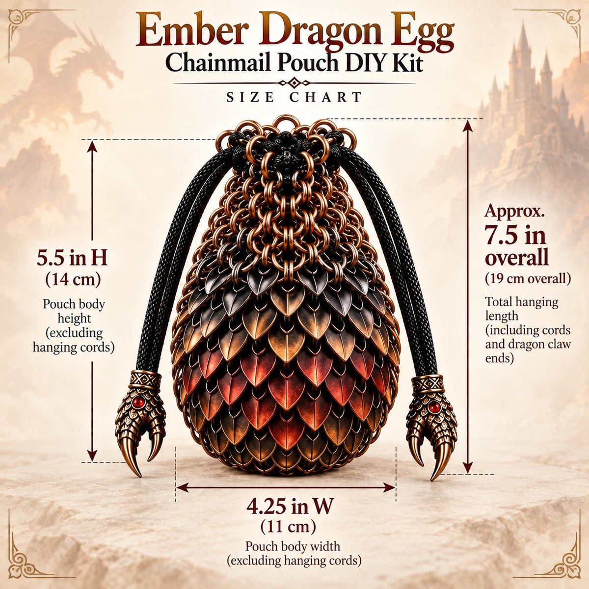 🔥🐉Dragonkeeper’s Pouch – DIY Craft Kit