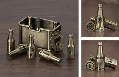 🍺 Metal Beer Bottle Dice Set – The Ultimate RPG Dice Collection 🎲