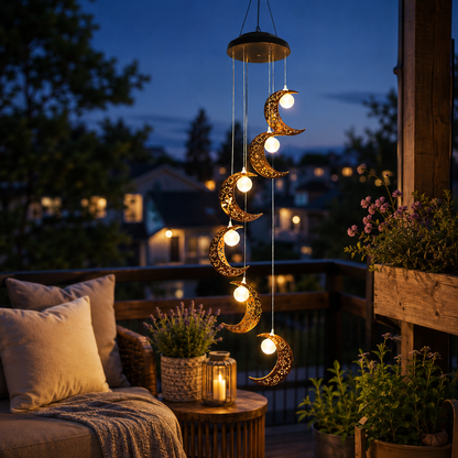 🌙Moonlit Reverie Solar Wind Chime