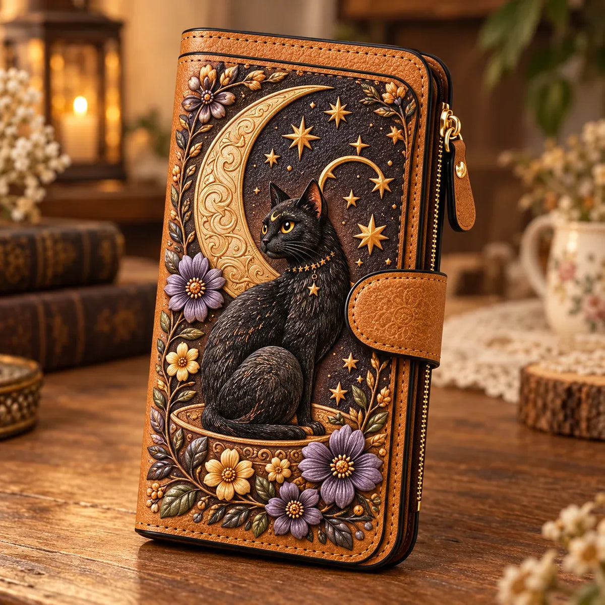 ✨ Vintage Embossed Art Wallet – Choose Your Favorite Design