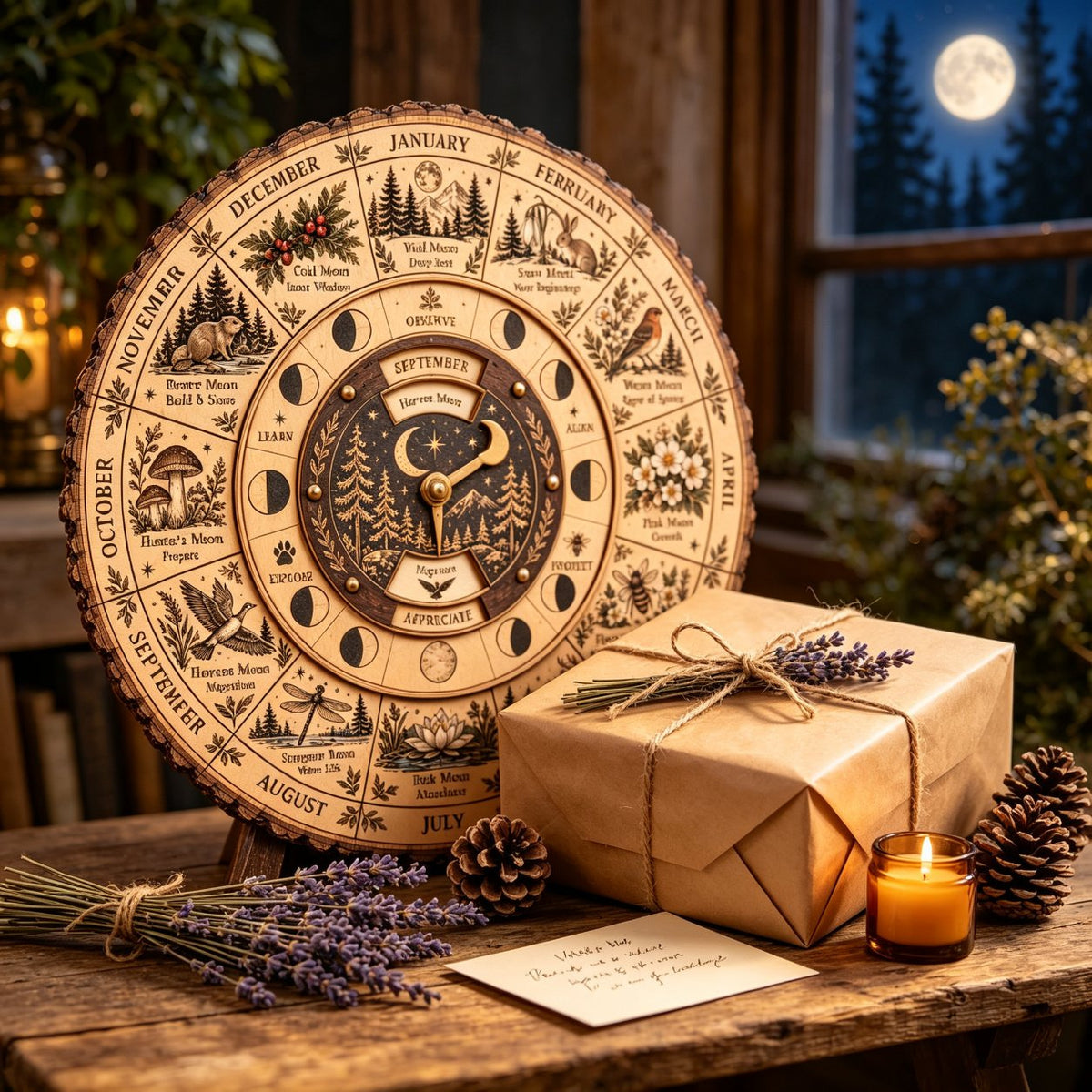 🌙🌲Moon & Nature Observation Wheel🌕