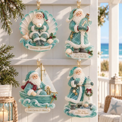 🎄Coastal Santa Christmas Ornament