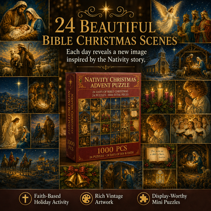 Nativity Christmas Advent Puzzle