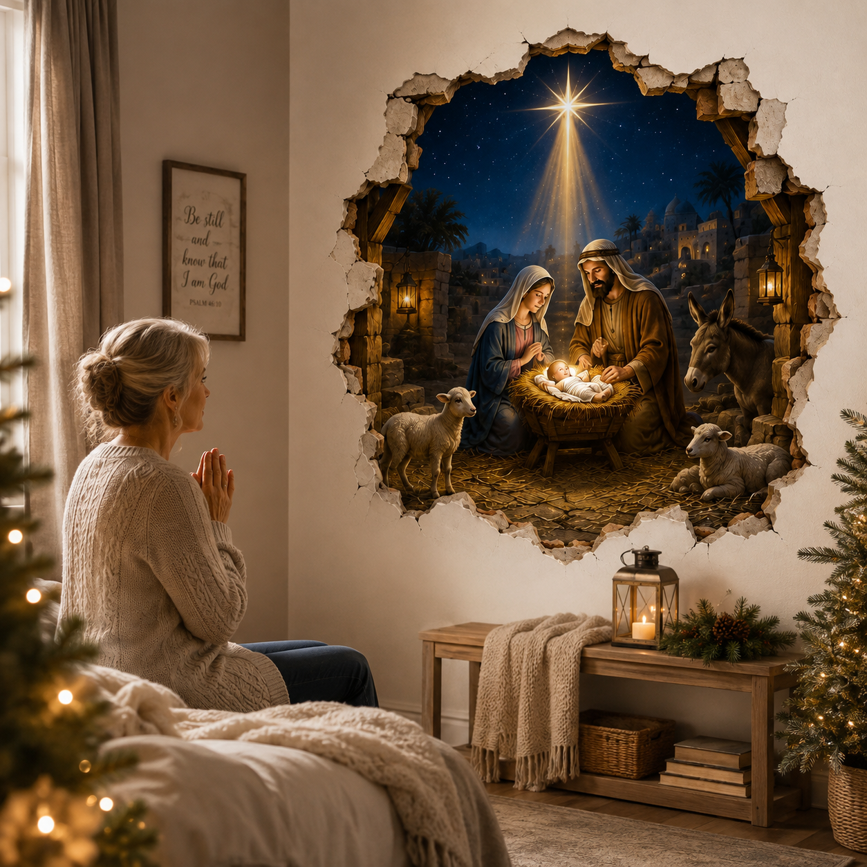 ✝️ Holy Night Nativity Portal Wall Art✨