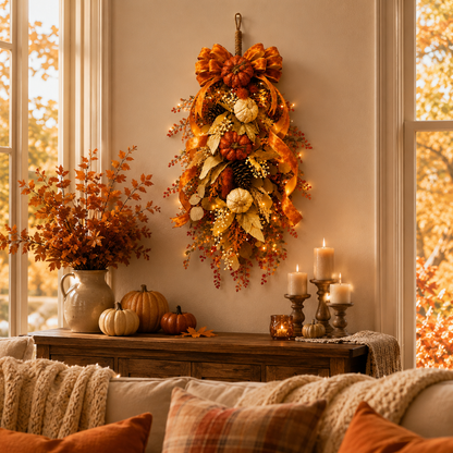 🍂Fall Wreath for Front Door
