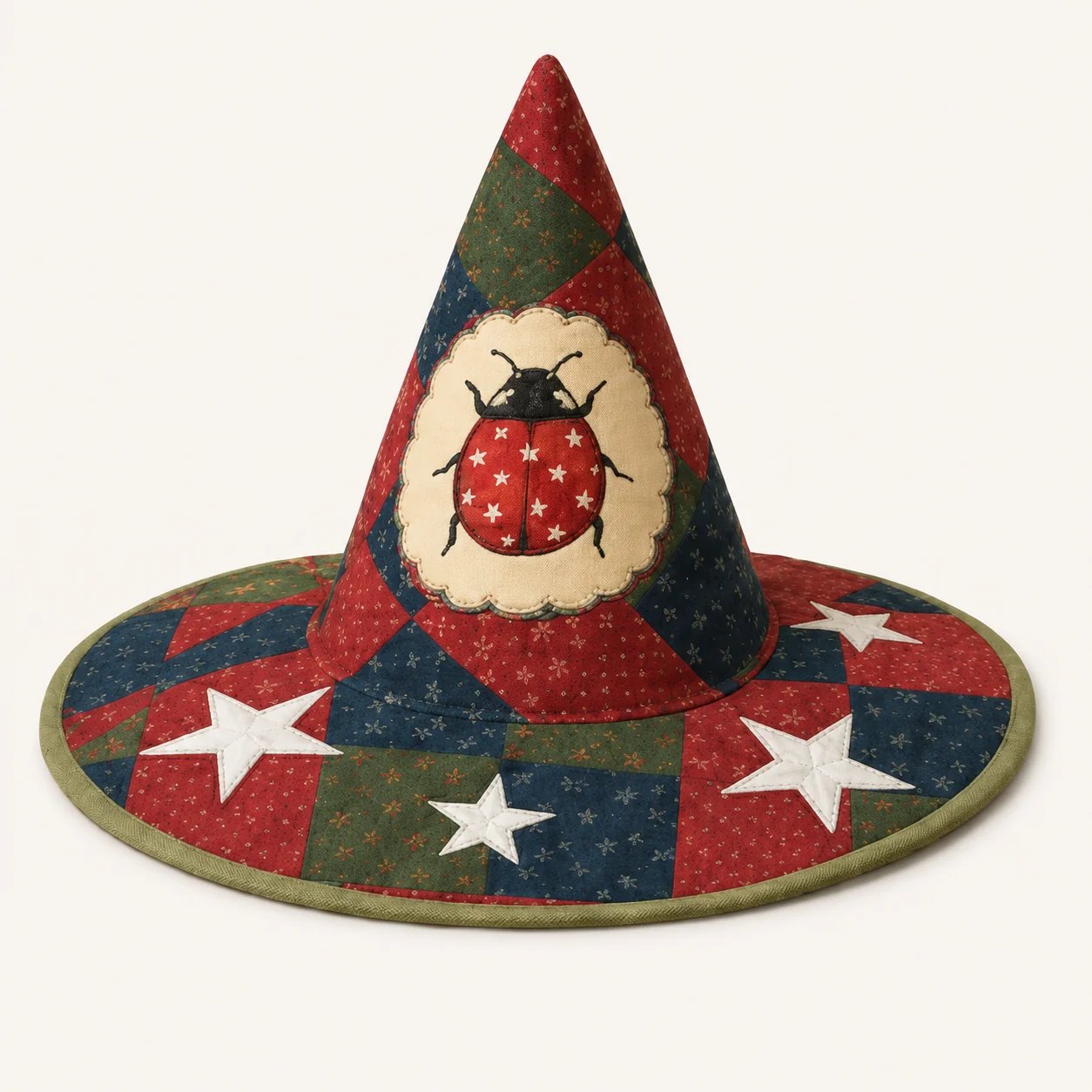 🔥Last Day 49% OFF - 🧙‍♀️ ✨ Quilted Patchwork Witch Hat – Choose Your Magical Pattern