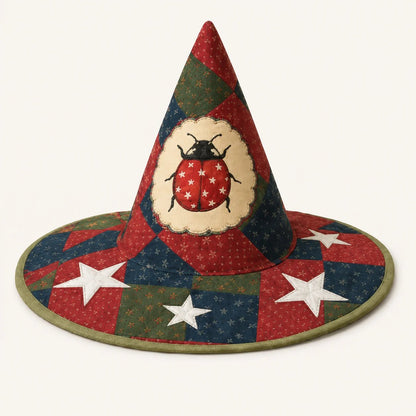 🔥Last Day 49% OFF - 🧙‍♀️ ✨ Quilted Patchwork Witch Hat – Choose Your Magical Pattern