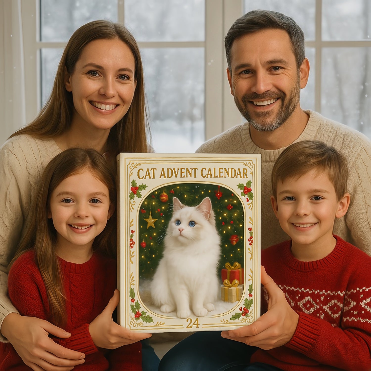 Cat Advent Calendar Christmas Gift for Family