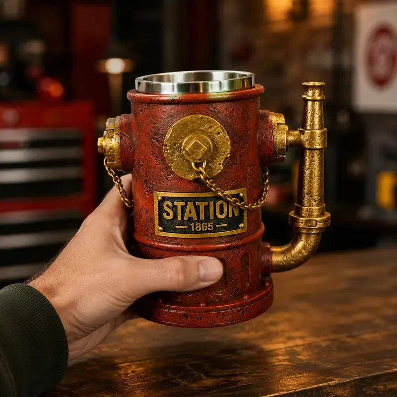 🚒 Vintage Fire Hydrant Coffee Mug – Unique Industrial Style Drinkware! ☕🔥