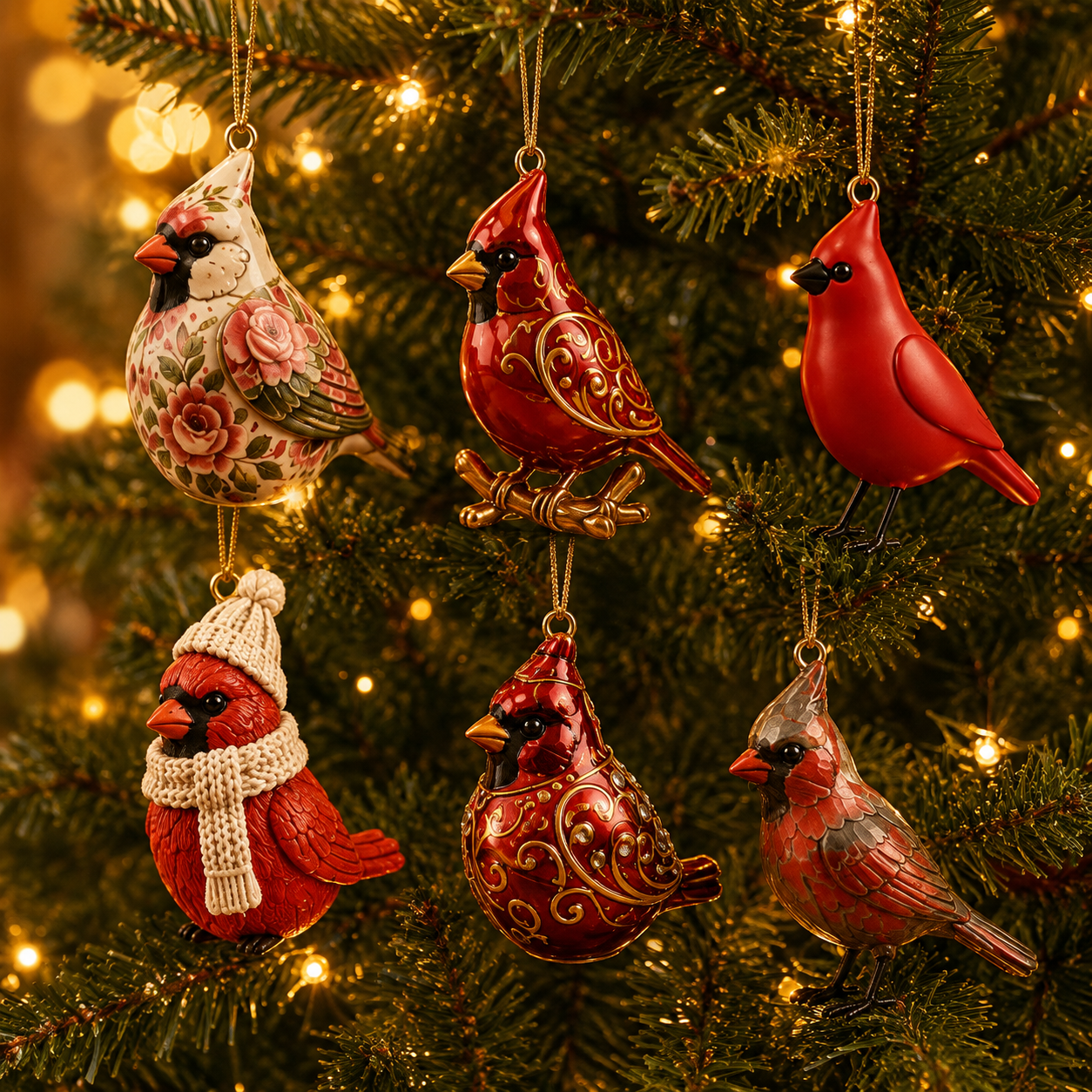 Last 50 pcs⏰ High-quality  model✨Cardinal Christmas 24-Day Countdown Calendar – Limited Anniversary Edition