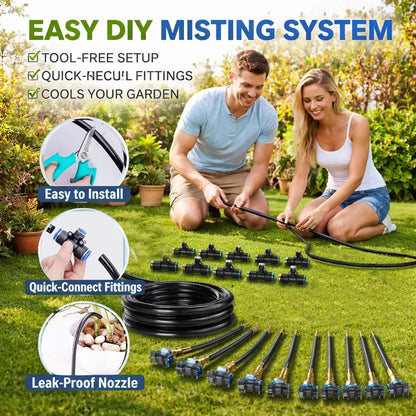 Flexible Garden Misting Kit for Everyday Watering