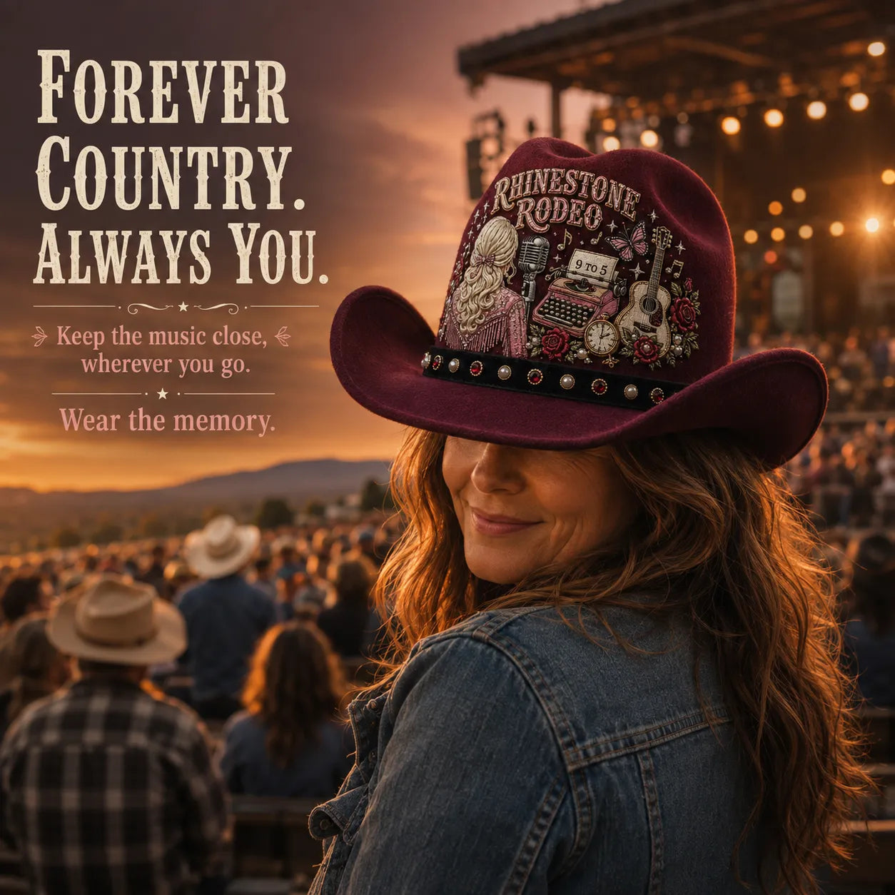 ⏳ Last Day 49% OFF – 🤠 Queen of Country 1946–2026 Tribute Cowboy Hat Collection | Premium Embroidered Western Hats With Guitar, Floral, Rhinestone & Country Music Legacy Designs 🎸✨
