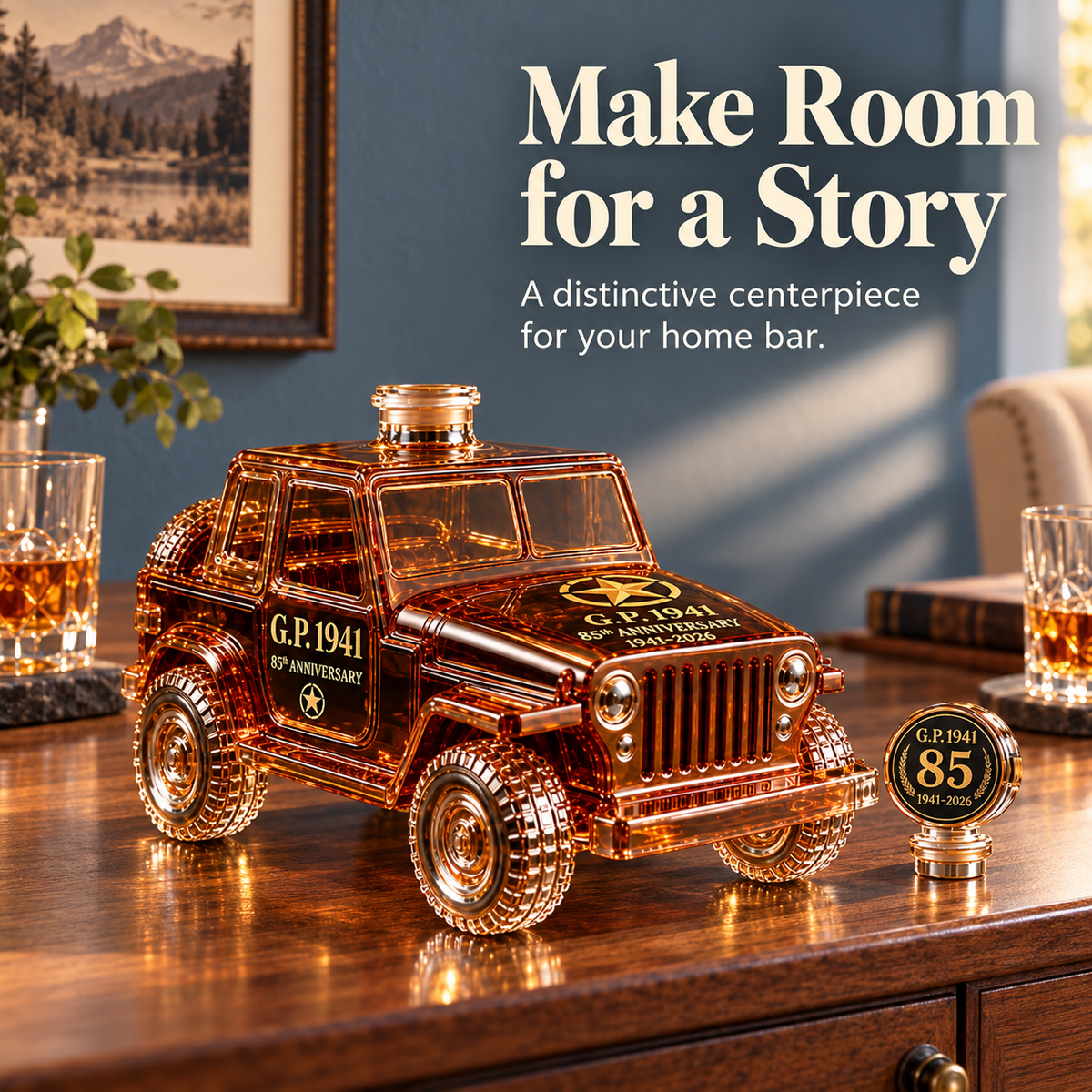 G.P. 1941 85th Anniversary Whiskey Decanter