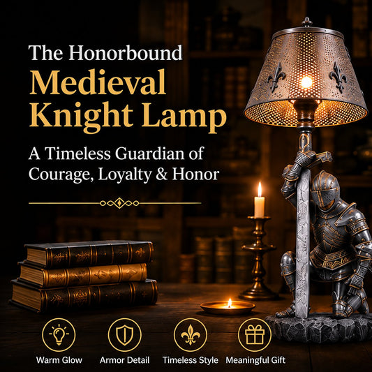 ⚔️ The Honorbound Medieval Knight Lamp - A Timeless Guardian of Courage, Loyalty & Honor.🏅