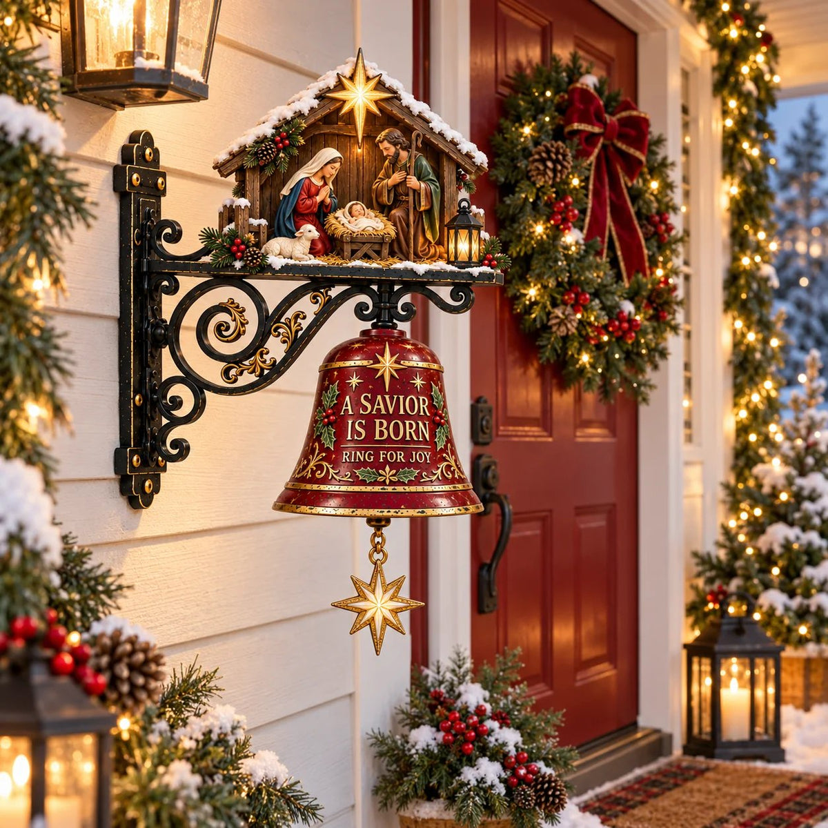 ✨ Jesus Nativity Christmas Door Bell