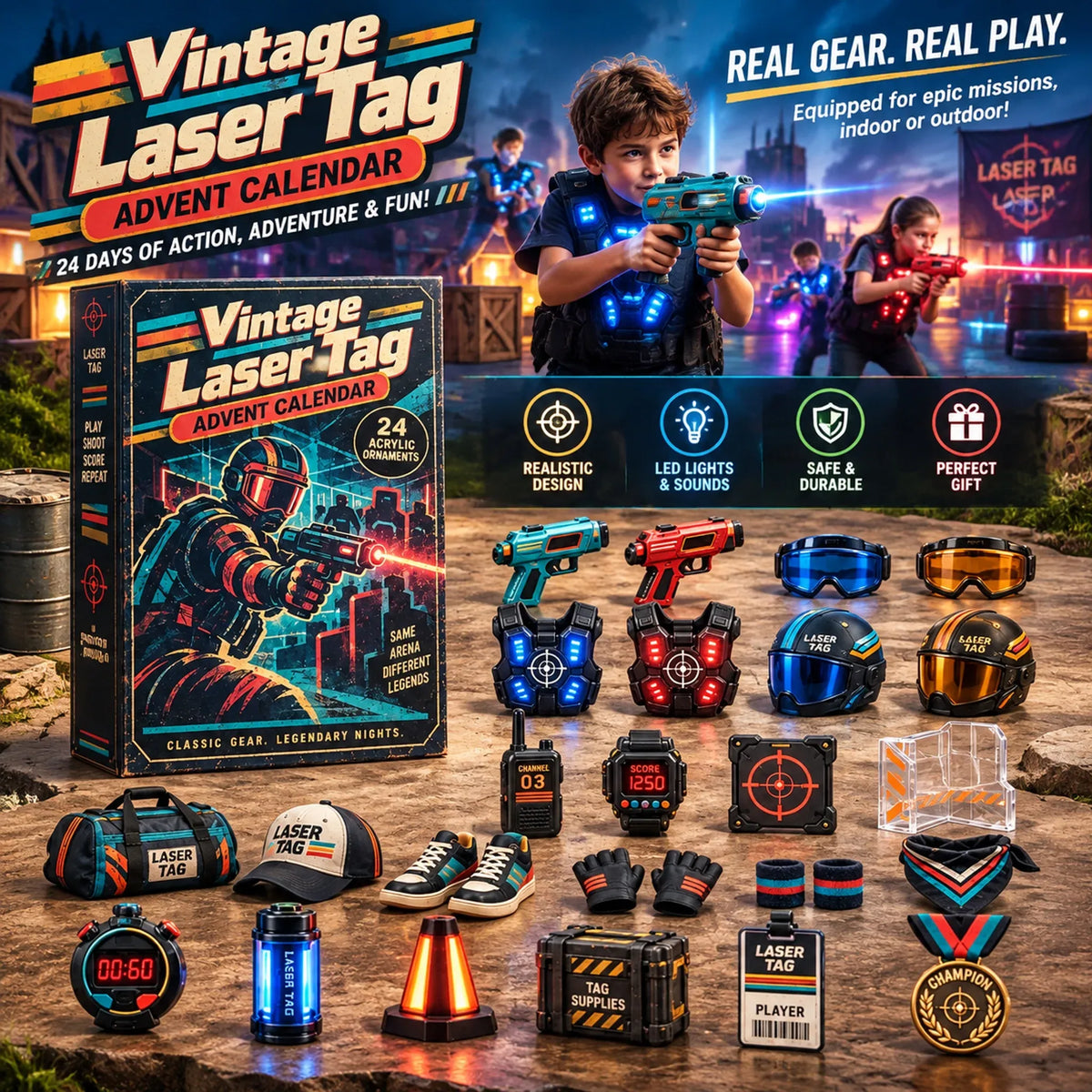 🔫🌈 24 Days of Neon Arena Nostalgia – Retro Laser Game Collector Countdown 2026