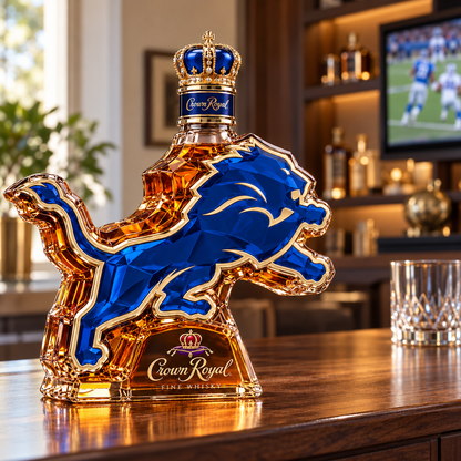 Crown Royal Lions Whiskey Bottle