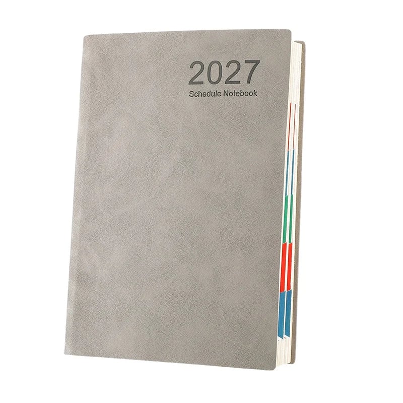 📔50% OFF NOW! 2027 Minimalist Daily Planner Notebook‑ 365‑Day Layout Journal, Lay‑Flat Binding Ink‑Proof Paper PU Cover Agenda for Time Management