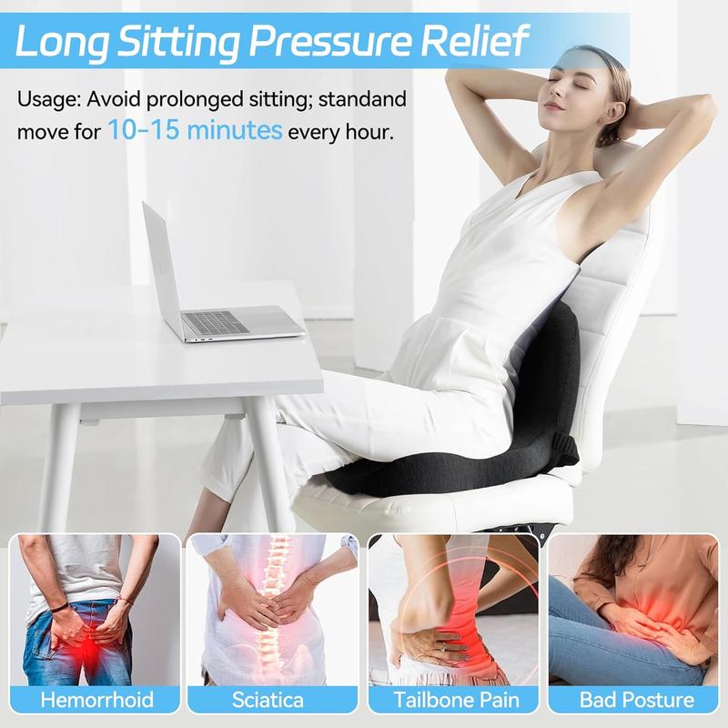 Non-Slip Memory Foam Seat Cushion