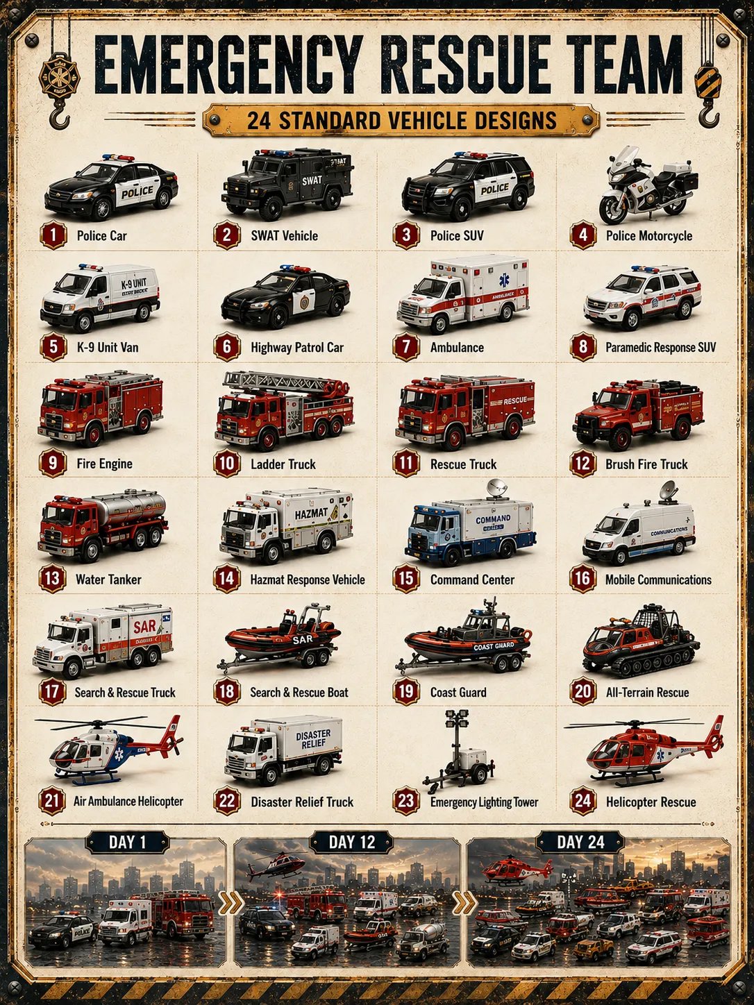 🚧Build the Fleet Collection 24-Day Vehicle Advent Calendar Series | ✨A New Adventure Every Morning