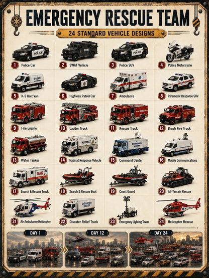🚧Build the Fleet Collection 24-Day Vehicle Advent Calendar Series | ✨A New Adventure Every Morning