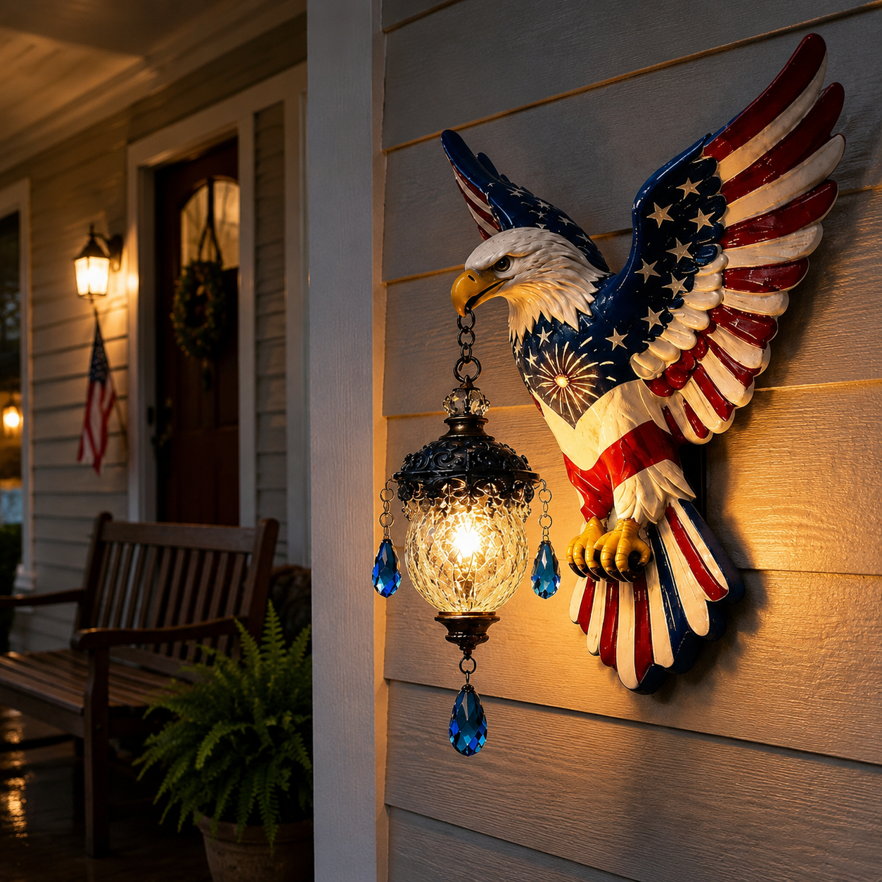 🦅American Freedom Eagle Pendant Wall Light – Unique Gift for Patriots🎁