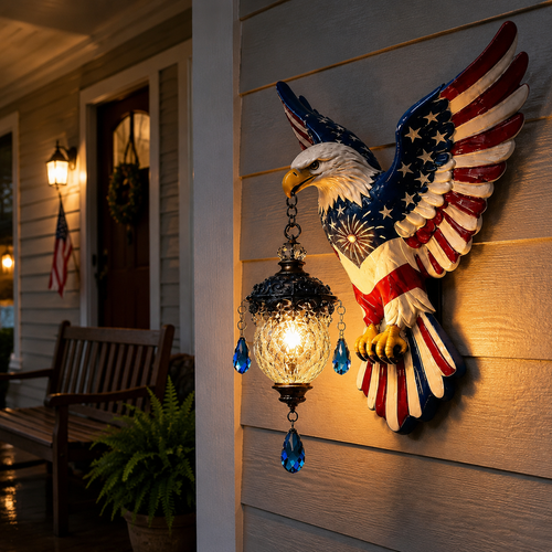 🦅American Freedom Eagle Pendant Wall Light – Unique Gift for Patriots🎁