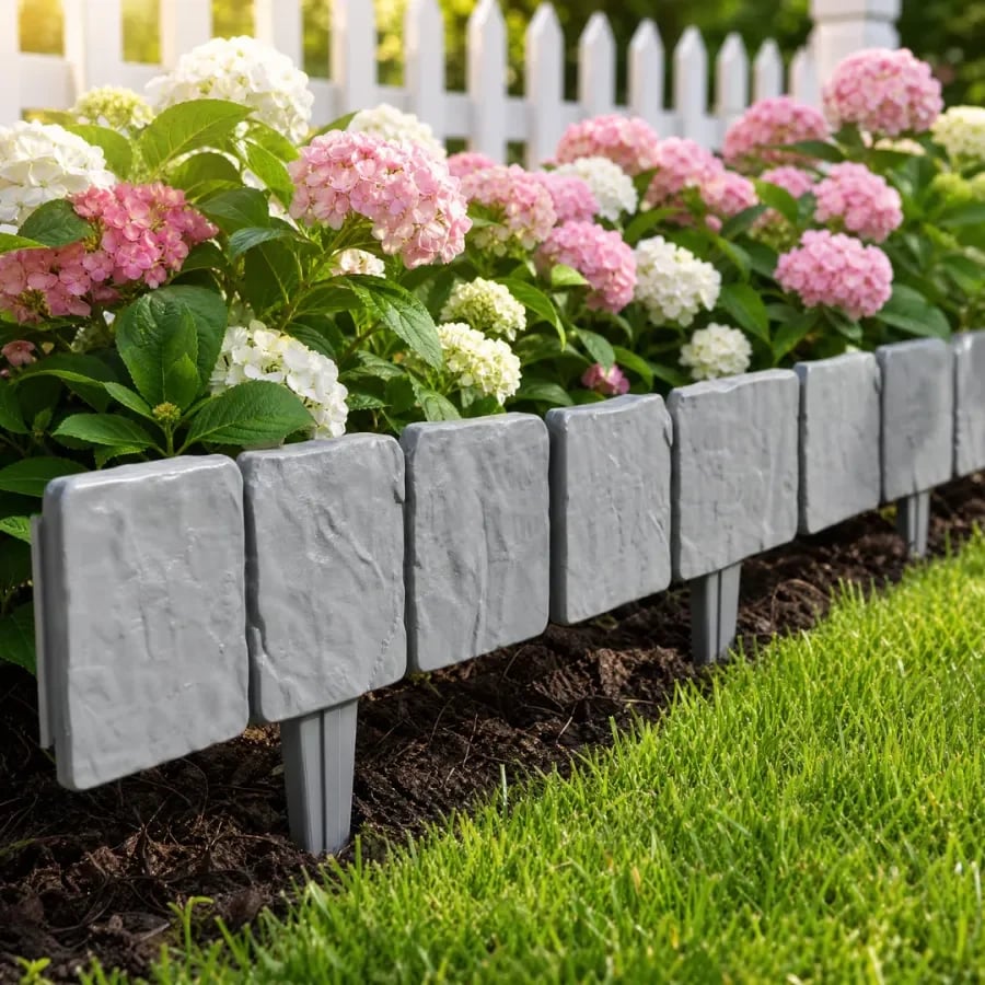 Faux Stone Garden Edging Border! ♻️