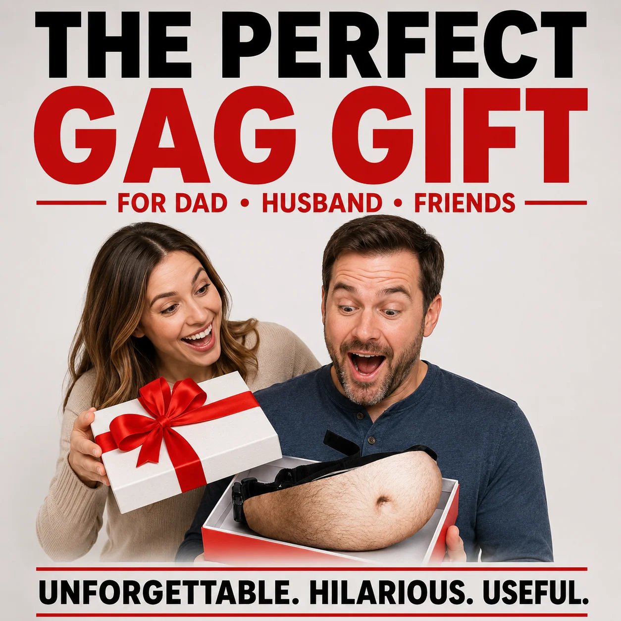 🍺😂 Ultimate Beer Belly Illusion Waist Pack – Hilarious Party Bag for Dads & Bros