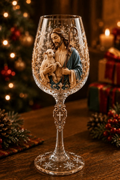 🎁✝️Faith & Grace  Christian Wine Glass Set - The Perfect Gift for Someone Who Loves Jesus 🎁