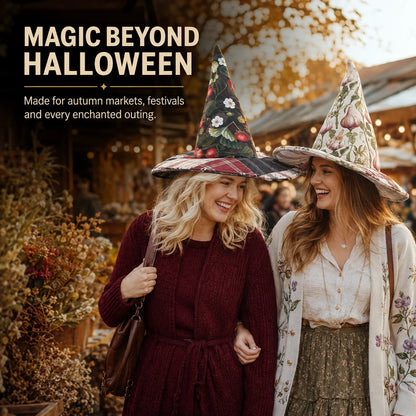 🔥Last Day 49% OFF - 🧙‍♀️ ✨ Quilted Patchwork Witch Hat – Choose Your Magical Pattern