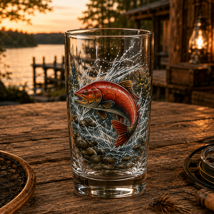 ✨🎣 The Last Cast Fishing Pint Glass Collection – 7 Unique Angler Designs & Gift Box