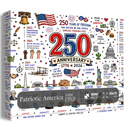 🔥Last Day 49% OFF🎁Patriotic America Jigsaw Puzzle 1000 Pieces