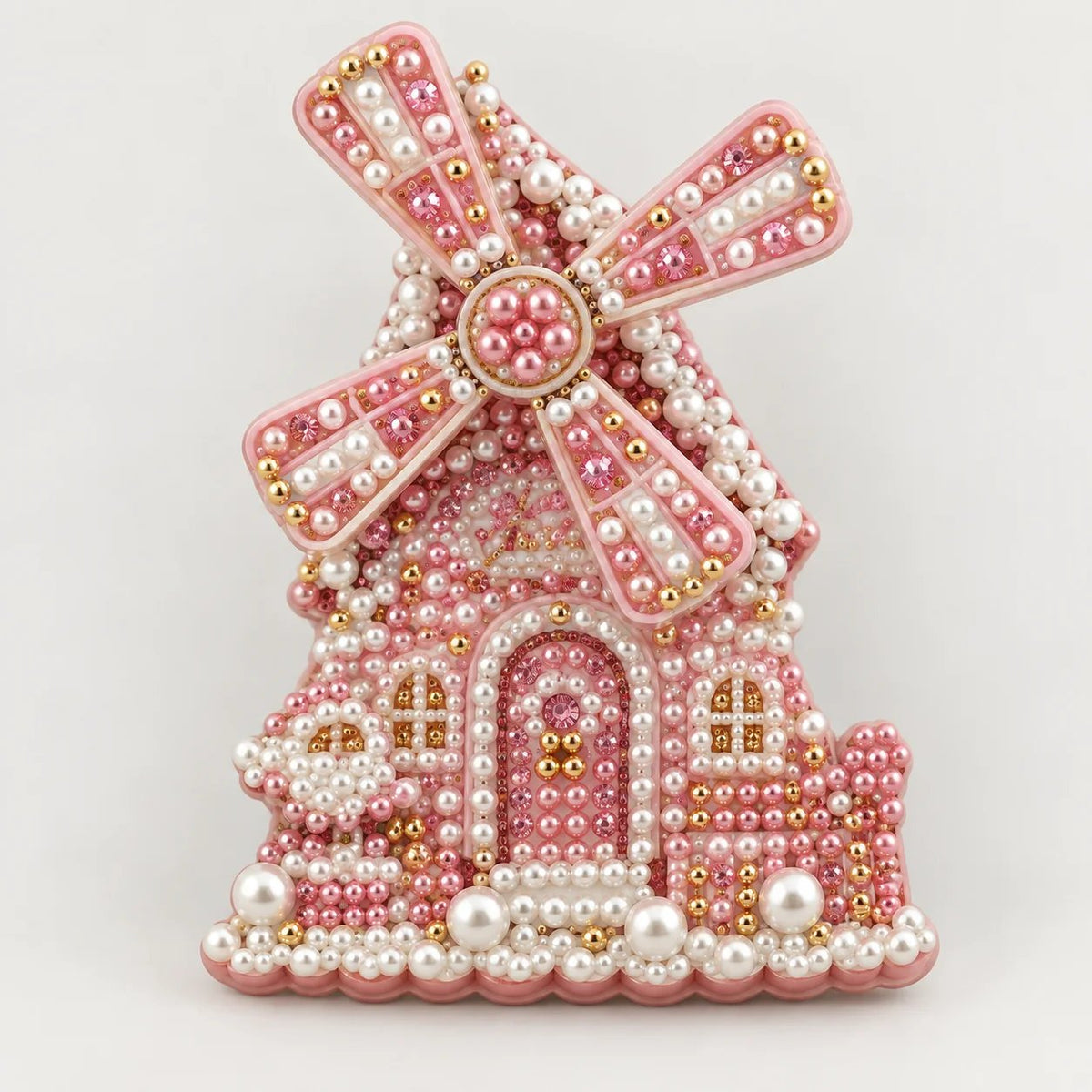 Plymagic DIY Pearl Art - Christmas Windmill Refrigerator Magnet