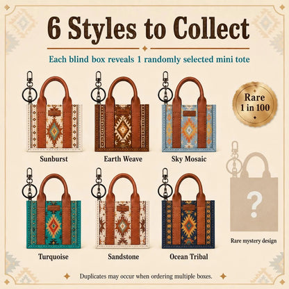 🔥HOT SALE🔥🤠Southwestern Mini Tote Blind Box – Unbox a Little Western Surprise