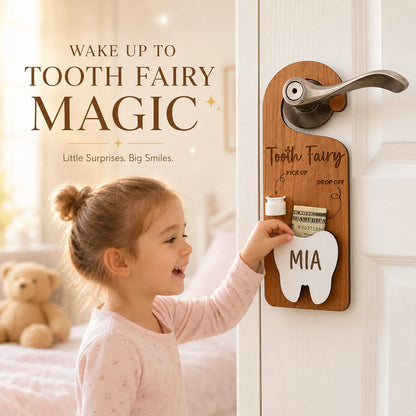 ✨Wooden Customized Tooth Fairy Door Hanger🦷