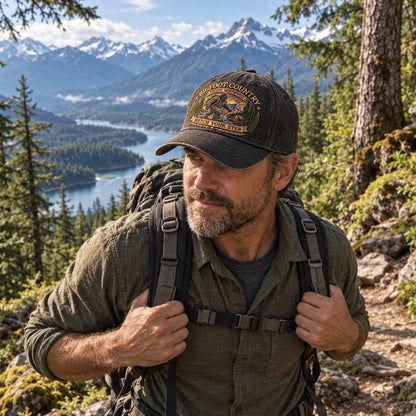🔥LAST DAY 50% OFF - 2027 Bigfoot Country Heritage Cap – Pacific Northwest Vintage Washed Embroidered Hat (🧢100% Cotton)