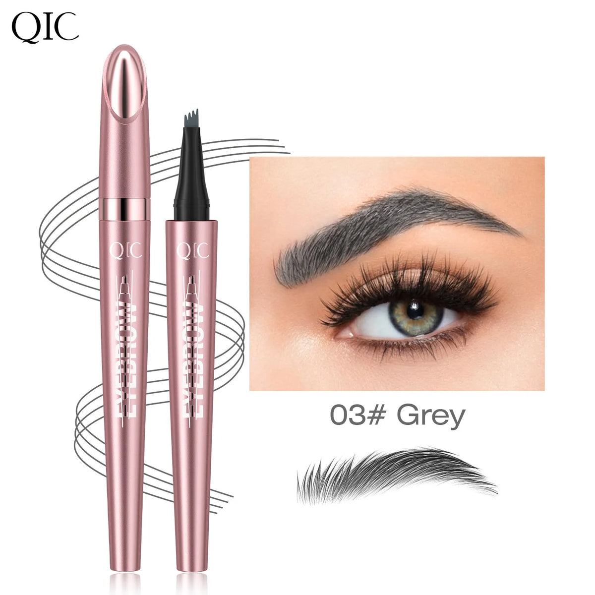 🎁Buy 1 Get 1 Free✨Waterproof Micro-Fork Eyebrow Pencil, Long-Lasting Brow Pen for Natural Hair-Like Strokes