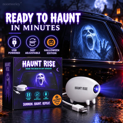 🎃 Halloween-Fensterprojektor ✨ 16 gruselige Filme – USB-betriebene Halloween-Dekoration
