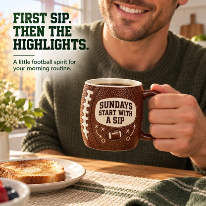🏈🔥 Game Day 3D Football Mug – 5 Fun Ceramic Designs for Coffee, Beer & Sports Fans