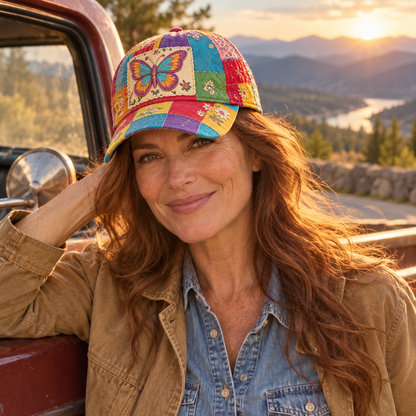 🎁 Coat of Many Colors — Country Queen Butterfly Cap