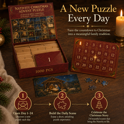 Nativity Christmas Advent Puzzle