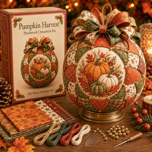 🍂 Autumn Thanksgiving Classics Patchwork Ornament DIY Kit