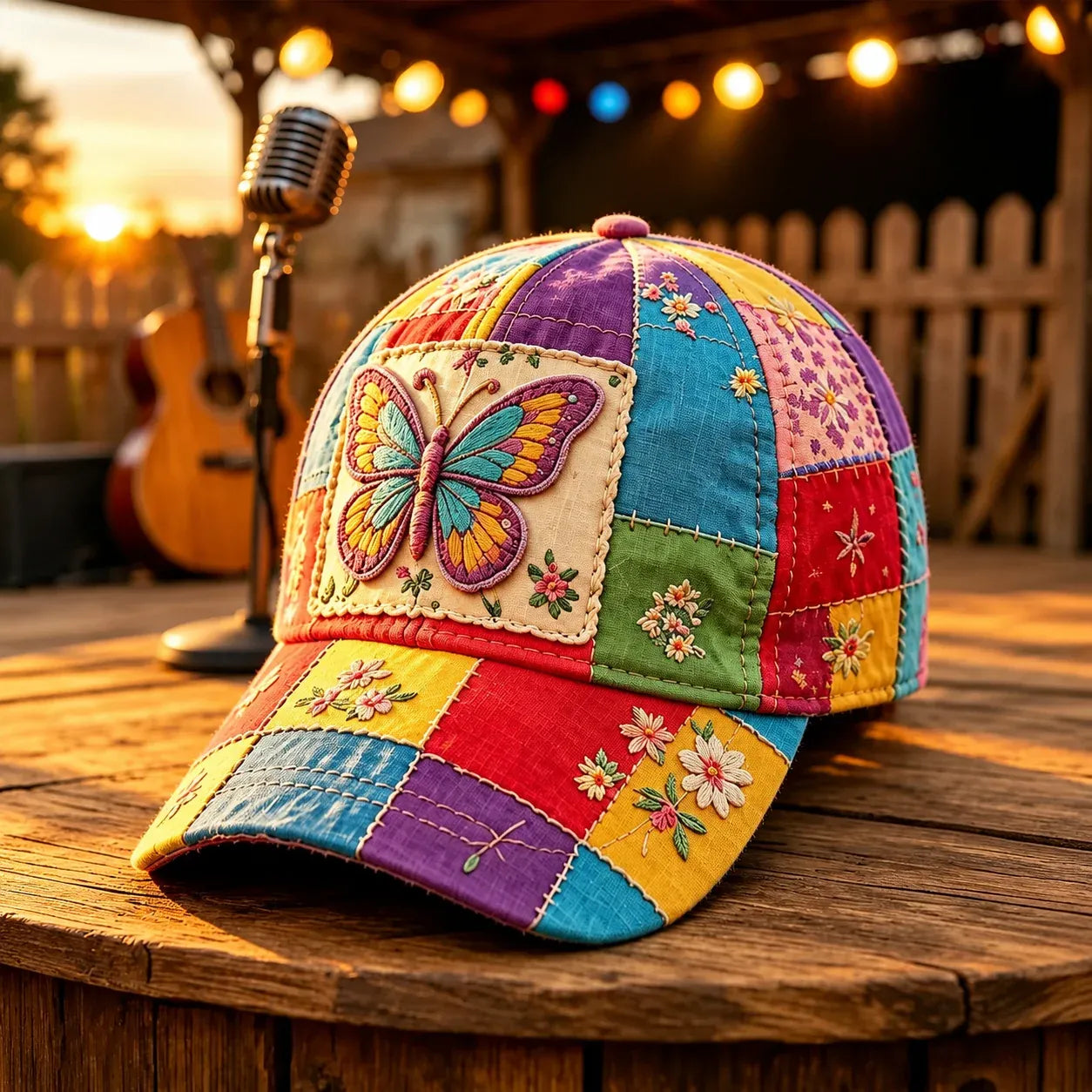 🎁 Coat of Many Colors — Country Queen Butterfly Cap