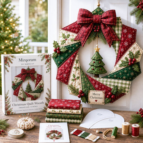 🎄 Christmas Fabric Wreath DIY Kit