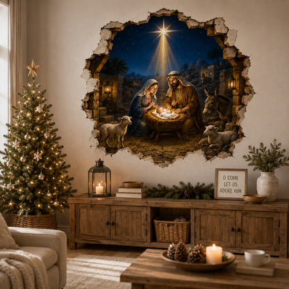 ✝️ Holy Night Nativity Portal Wall Art✨