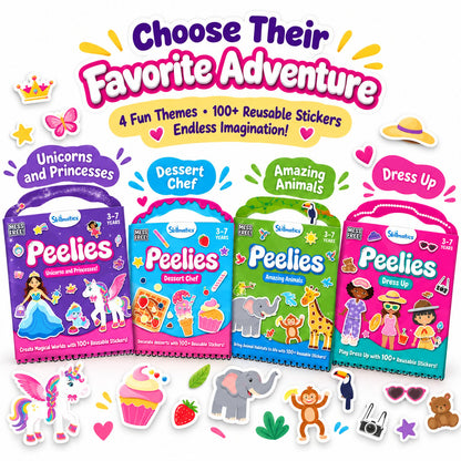 🌈✨ Little Creator Sticker Playbook – 100+ Reusable Stickers for Travel & Screen-Free Fun