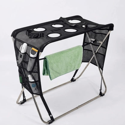 Folding Pet Grooming Hammock Quick Dry Mesh