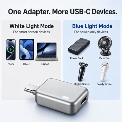 Smart Auto-Disconnect USB-C Charging Adapter – Up to 140W Pass-Through